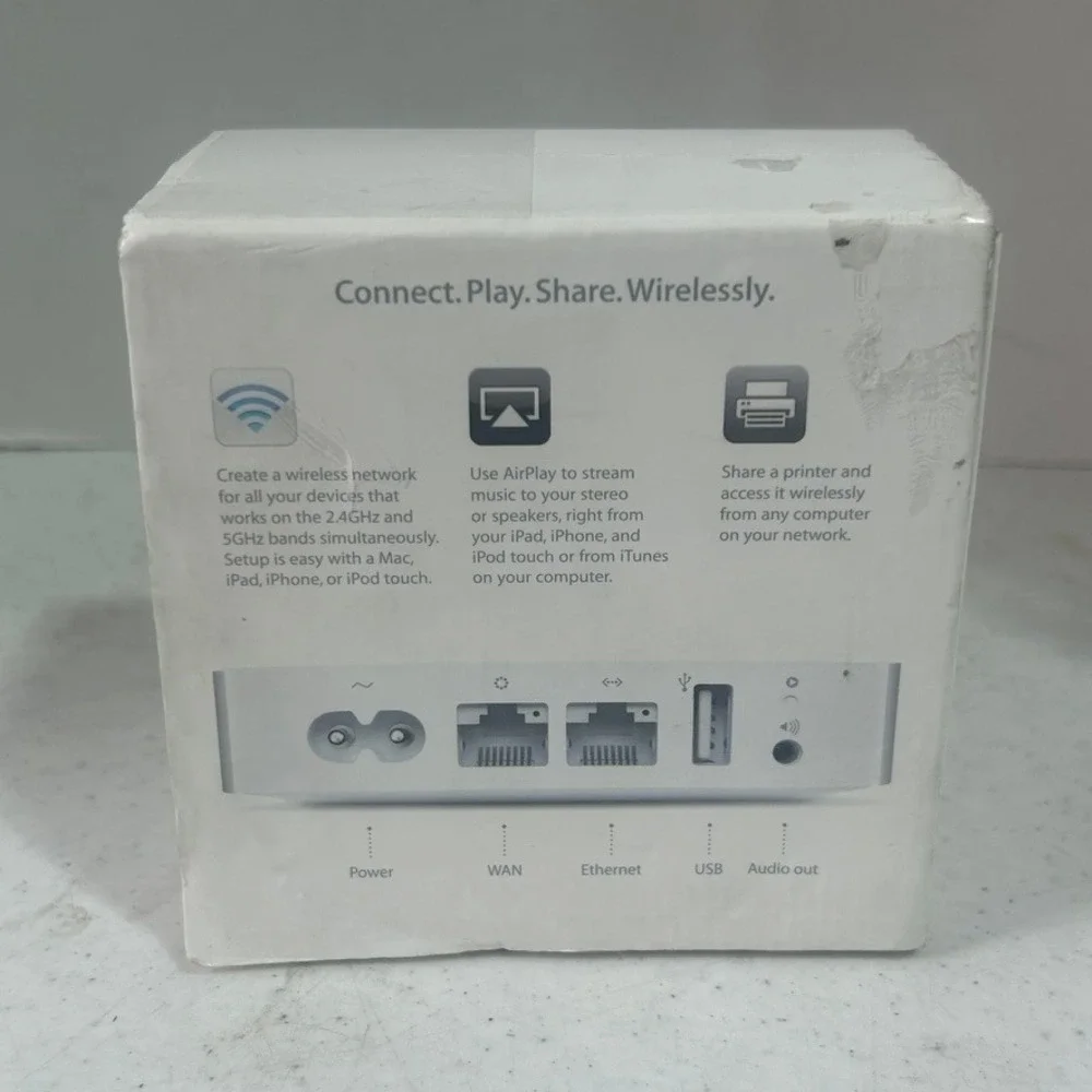 Apple AirPort Express Base Station A1392 802.11n Wi-Fi Router White AirPlay